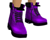 purple suit boots