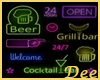 Bar, Pub, Neon Sign