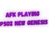AFK HEAD SIGN - PSO2 NGS