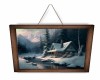 Framed Winter Cabin # 4