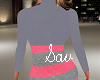 Sweater Dress-Pink/Gray