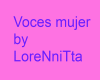 Voces mujer 2