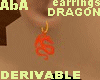 !@ Dragon earrings