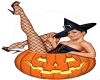 Halloween Lady Sticker