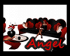 Red Black Angel Couch