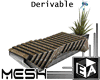 Modern Bench + Plant Der
