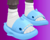 Shark Slippers Blue