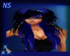 black/blue hair