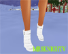 WHITE WOOL BOOTS