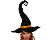 orange ribbon witch hat