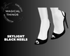 Skylight Black Heels