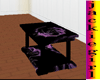 black purple rose table