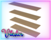 v 4x wooden shelfs