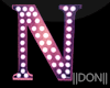 N Pink Letters SIgnage