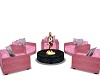 Pink Peony Chair set