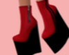 Red Ankle Boots