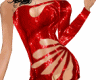 ~Jn@ Hot red glit dress