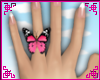 ~A*Pink Butterfly Ring!