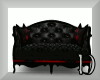 black & red couple couch