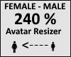 Avatar scaler 240%