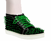 Green Spike Sneakers