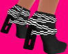 Black Checkered Boots