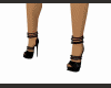 Black  spiked heels