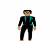 Black n Teal Suit
