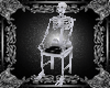 anim white skull chair