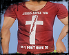 [Gel]Jesus loves you Red