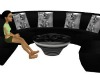 black rose couch