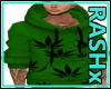 [Rx] Weed Hoodie Green