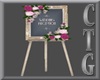 CTG WED RECEPTION  SIGN