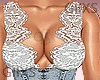 @Lace Corset Denin Set
