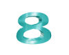 Chrome Number 8 in Teal