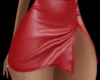 Red Leather Skirt Rl