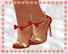 MOM RED  GOLD HEELS -Req