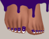 Dainty Feet-Purple Nails