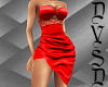 Silk Dress in Red