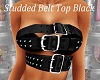 Studded Belt Top Black