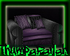 Purple / Black Armchair