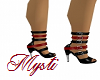 Black & Red Belted Heel