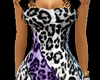 Leopard Zip Dress Purple