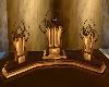Wooden Gold Throne