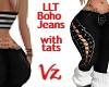 LLT Boho Denim Blk w/tat