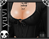 black corset blouse