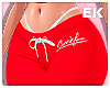 red bell bottom pants