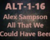 Alex Sampson-All That We