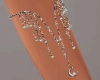 Silver n Pearl Arm Bands
