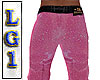LG1 Pink Glitter Slacks